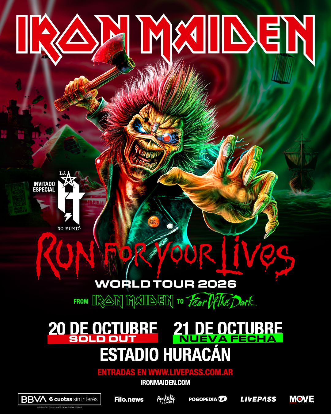 IRON MAIDEN suma una segunda fecha en Argentina