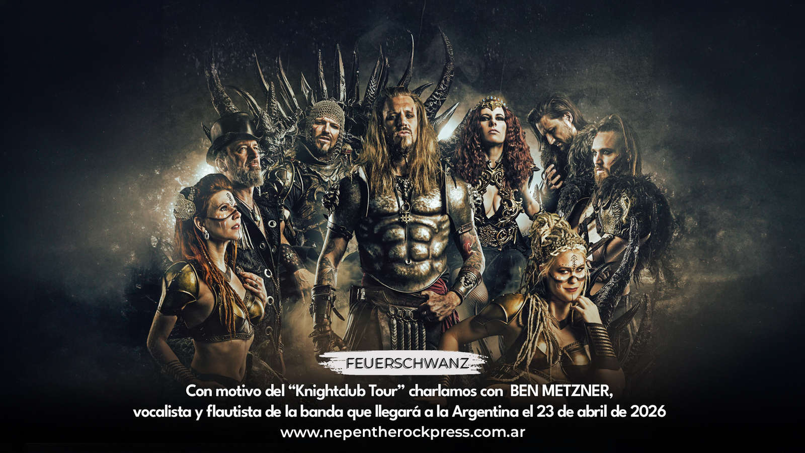 Feuerschwanz en Argentina 2026: Entrevista a Ben Metzner