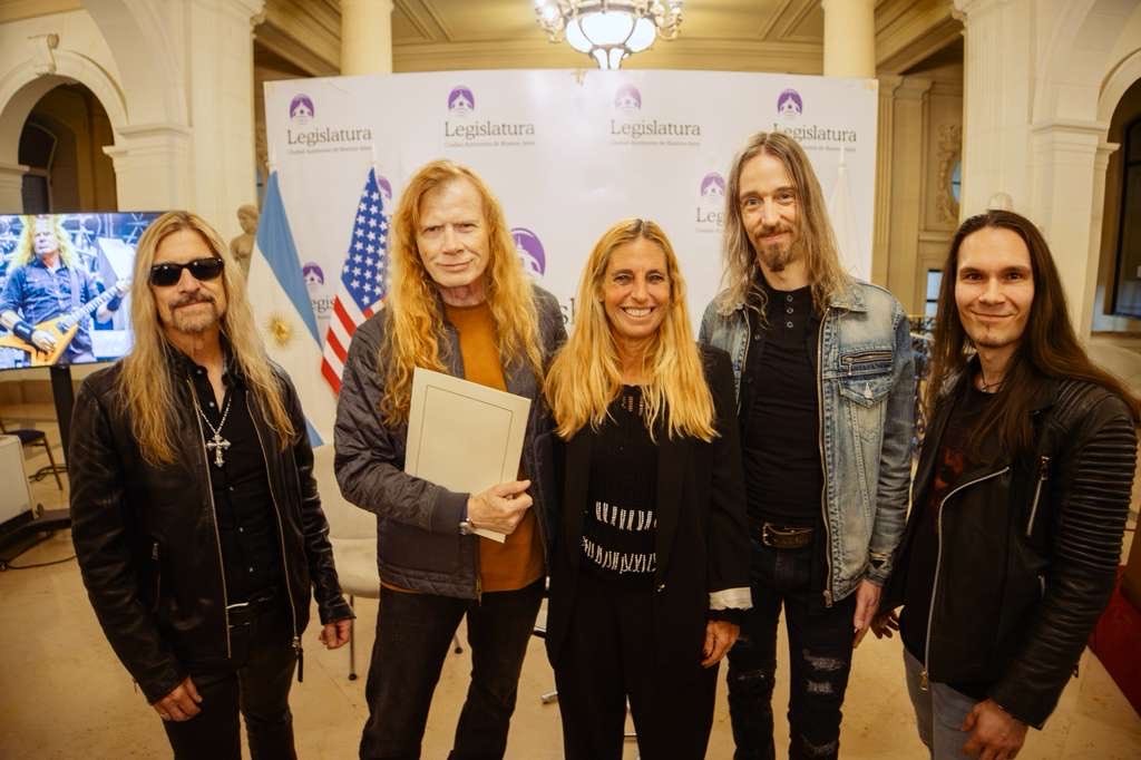 DAVE MUSTAINE en Argentina, declarado Huesped de Honor