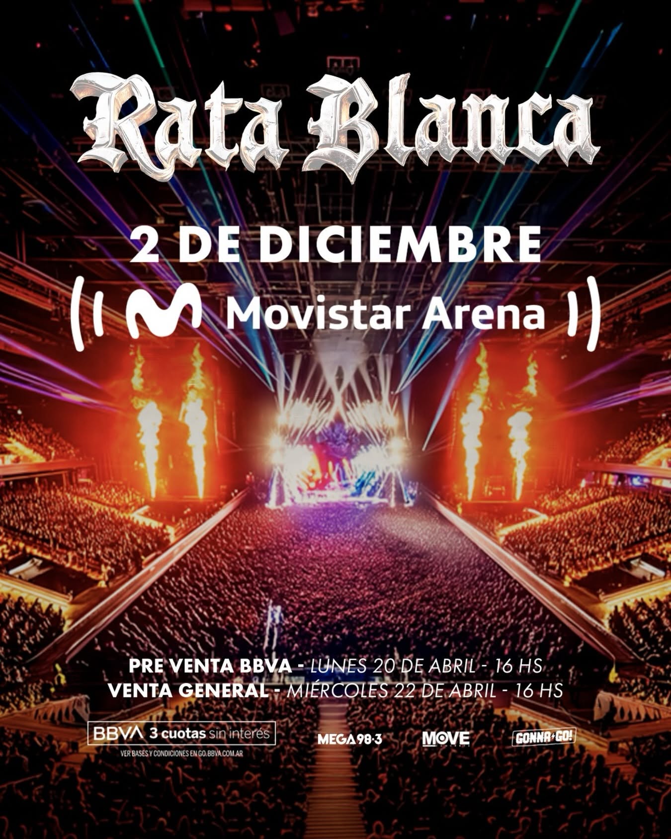 RATA BLANCA regresa al Movistar Arena